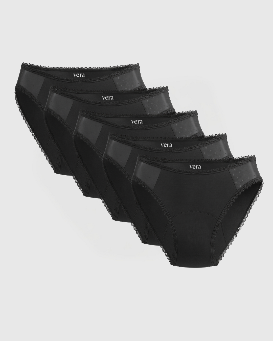 Vera's Elegant Leakproof Briefs (5-Pack)