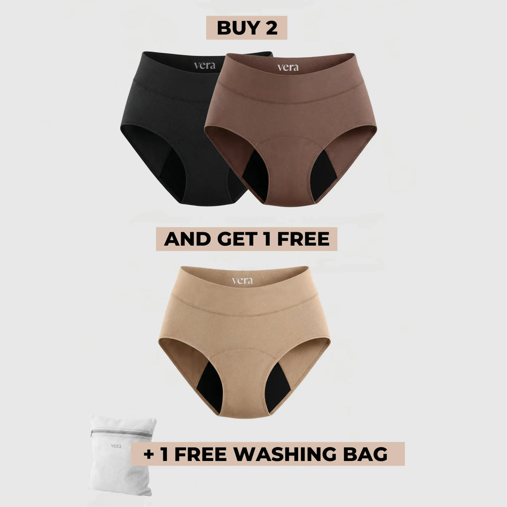 Vera's Signature Leakproof Underwear (2+1 FREE)