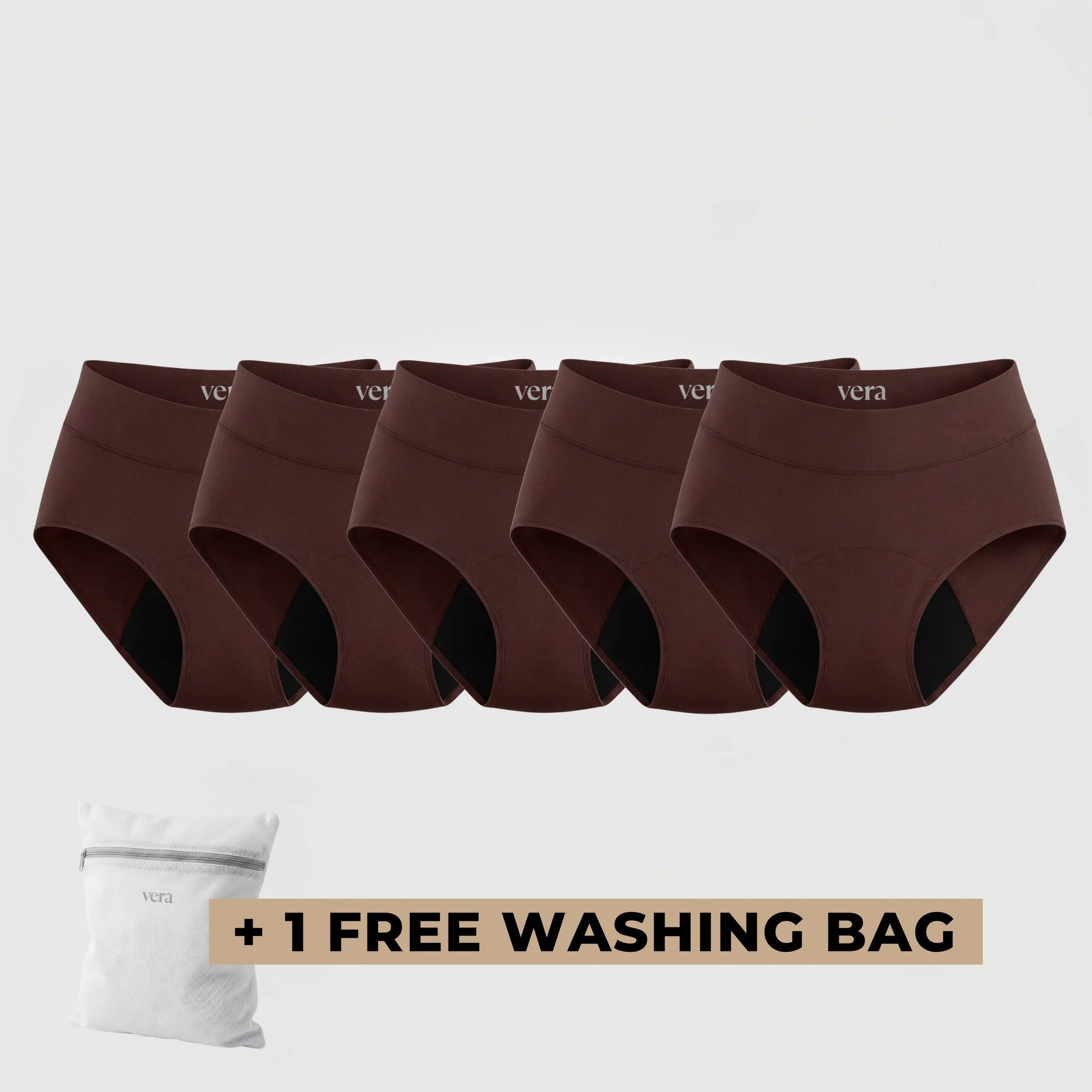Vera's Signature Leakproof Underwear (5-Pack)