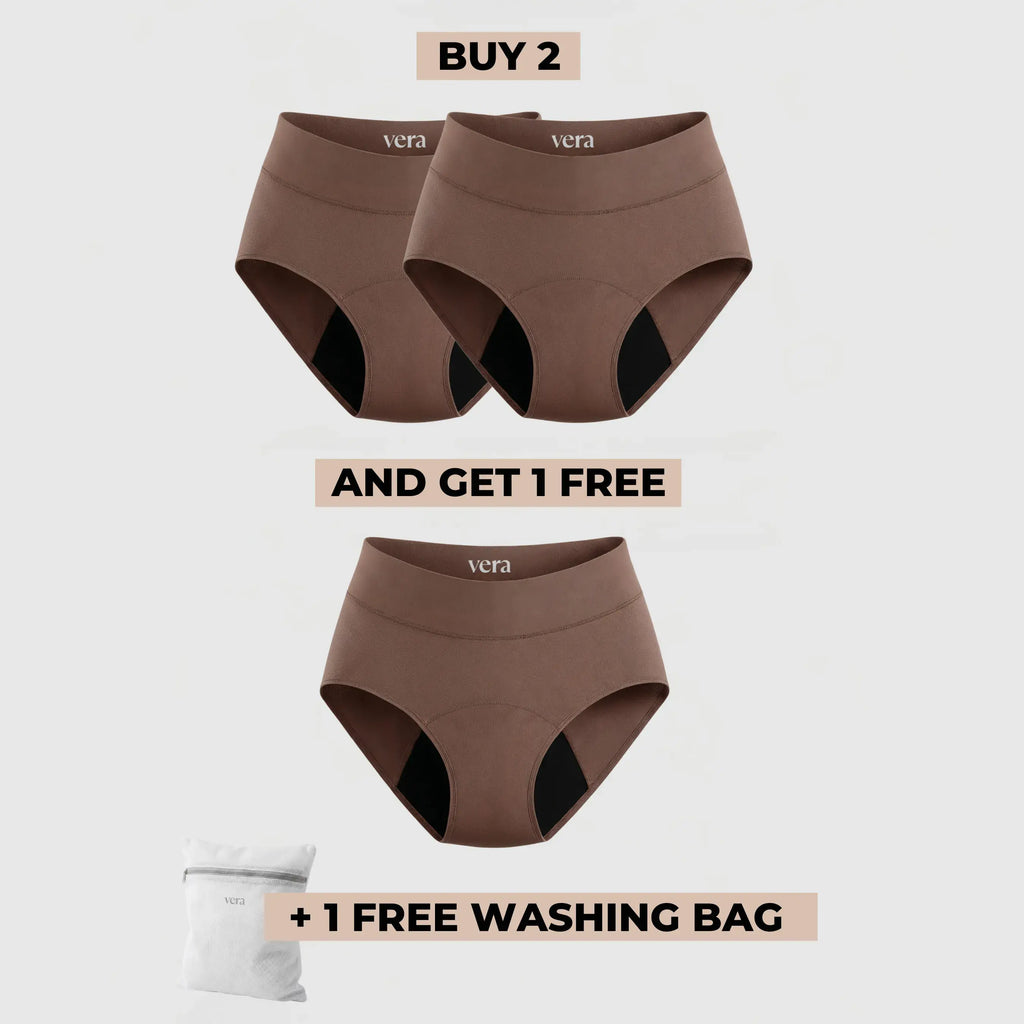 Vera's Signature Leakproof Underwear (2+1 FREE)