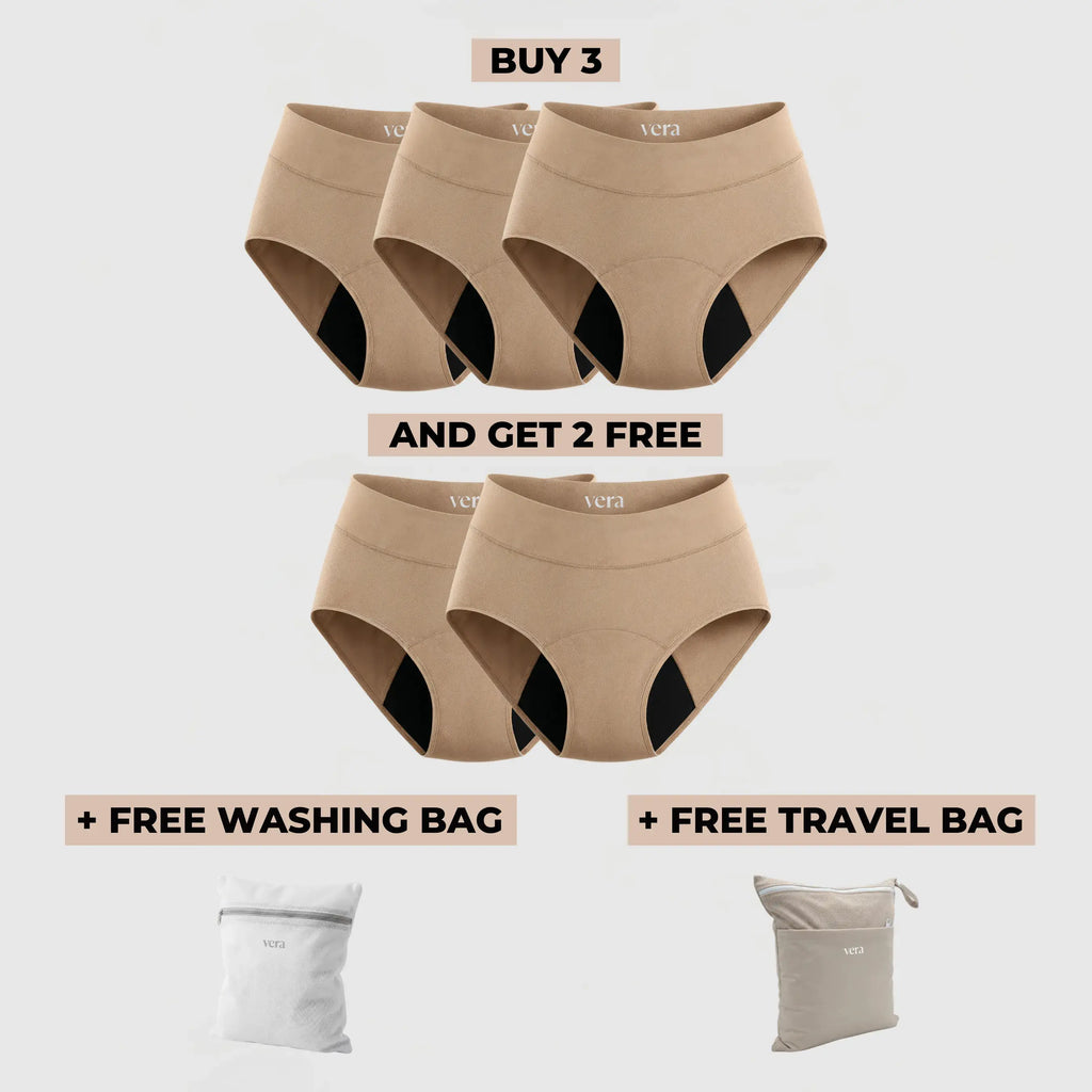 Vera's Signature Leakproof Underwear (3+2 FREE)