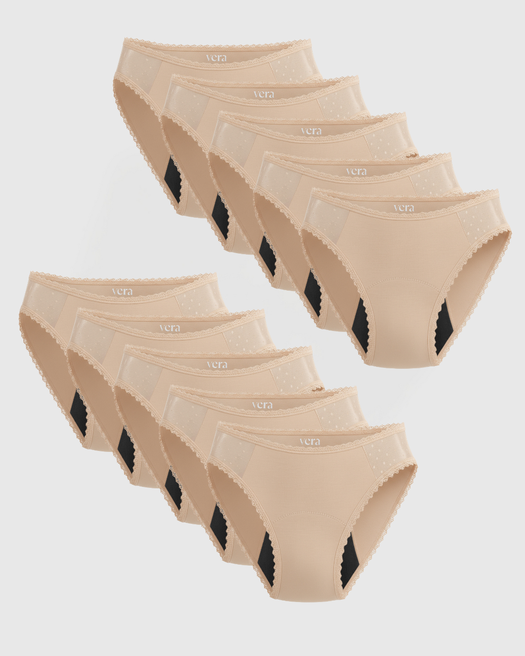 Vera's Elegant Leakproof Briefs (10-Pack)