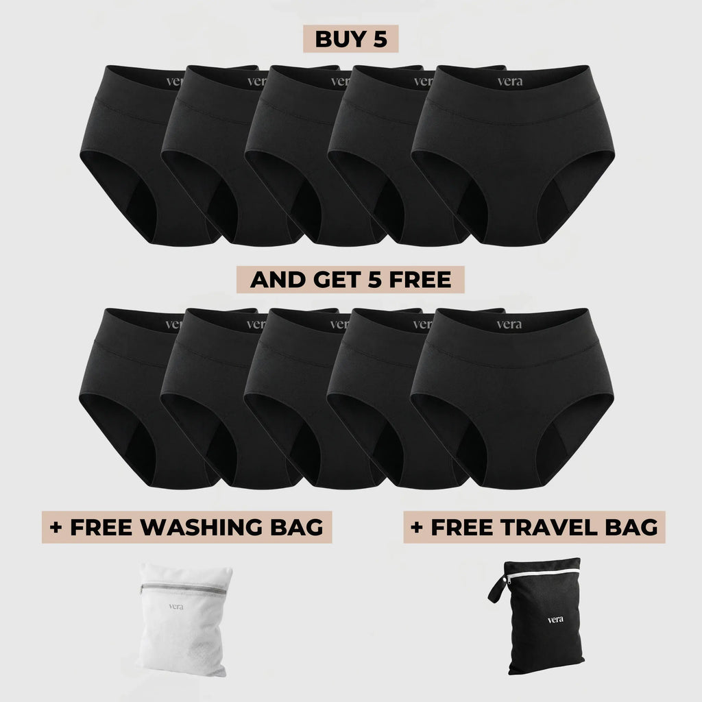 Vera's Signature Leakproof Underwear (5+5 FREE)