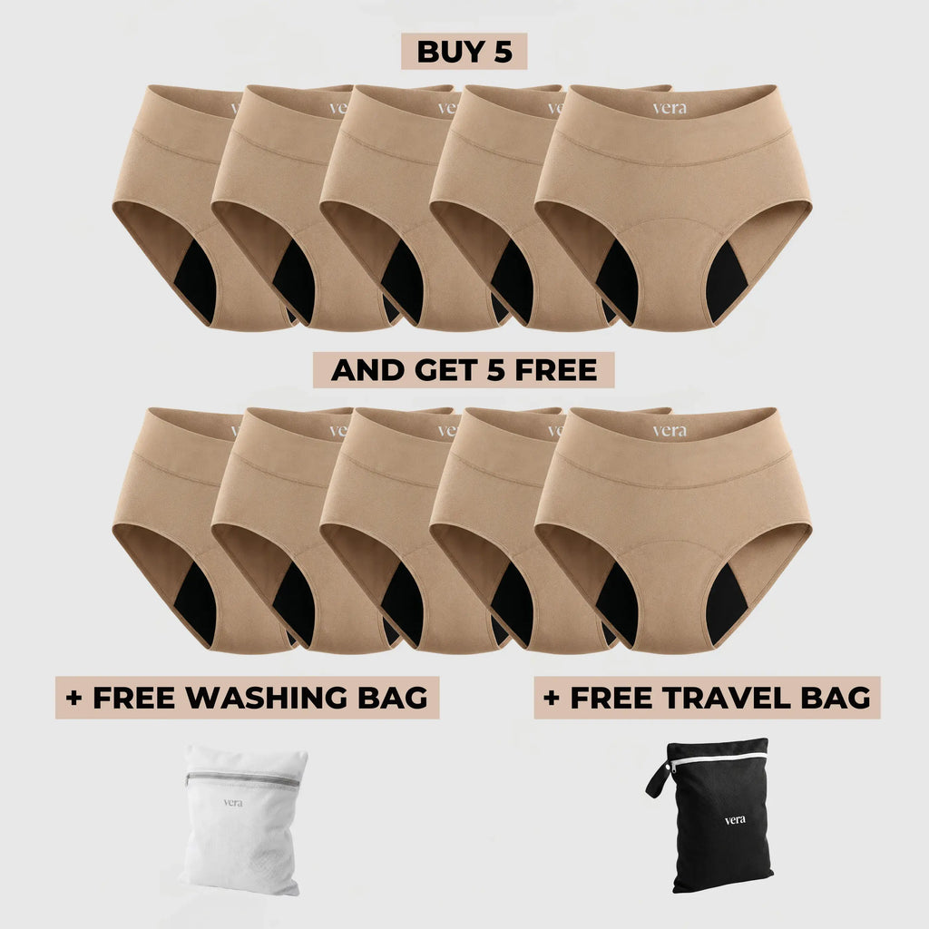 Vera's Signature Leakproof Underwear (5+5 FREE)
