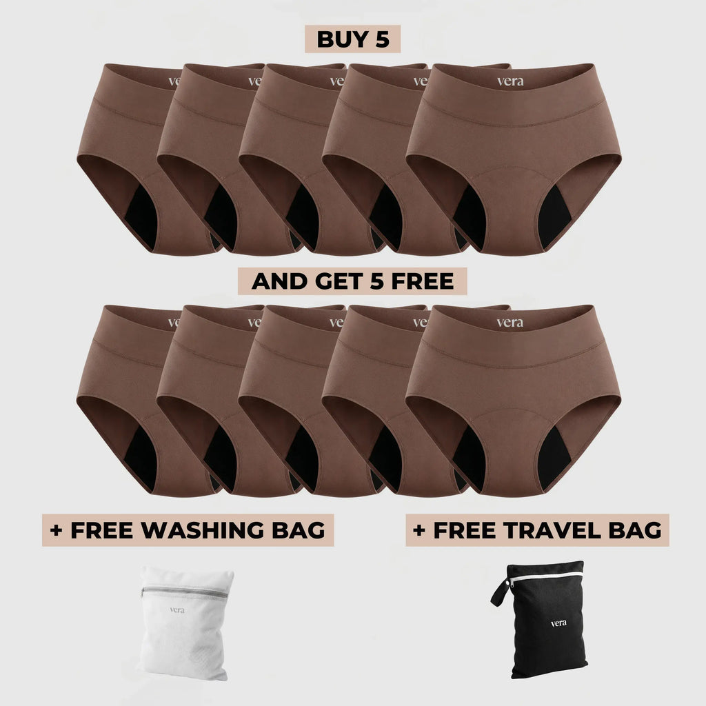 Vera's Signature Leakproof Underwear (5+5 FREE)