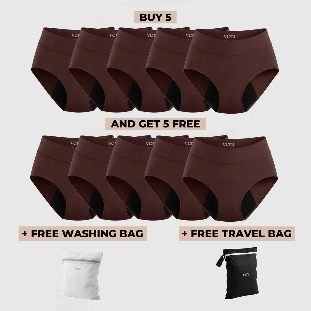 Vera's Signature Leakproof Underwear (5+5 FREE)