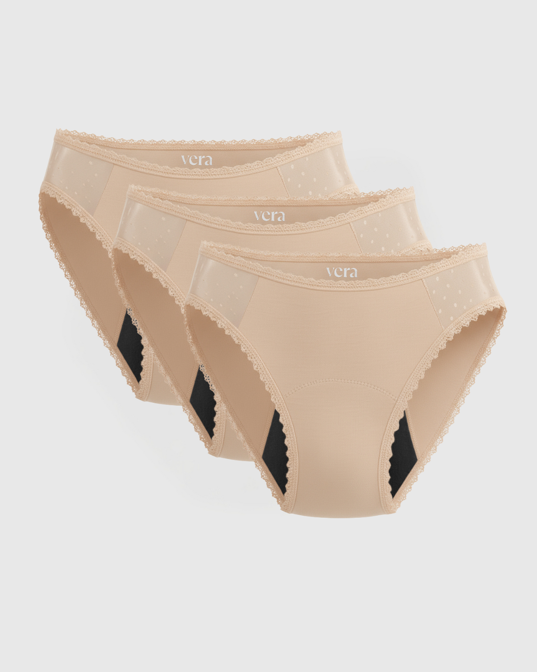 Vera's Elegant Leakproof Briefs (3-Pack)