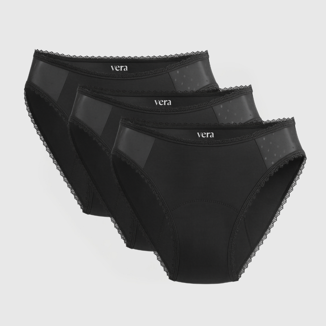 Vera's Elegant Leakproof Briefs (3-Pack)