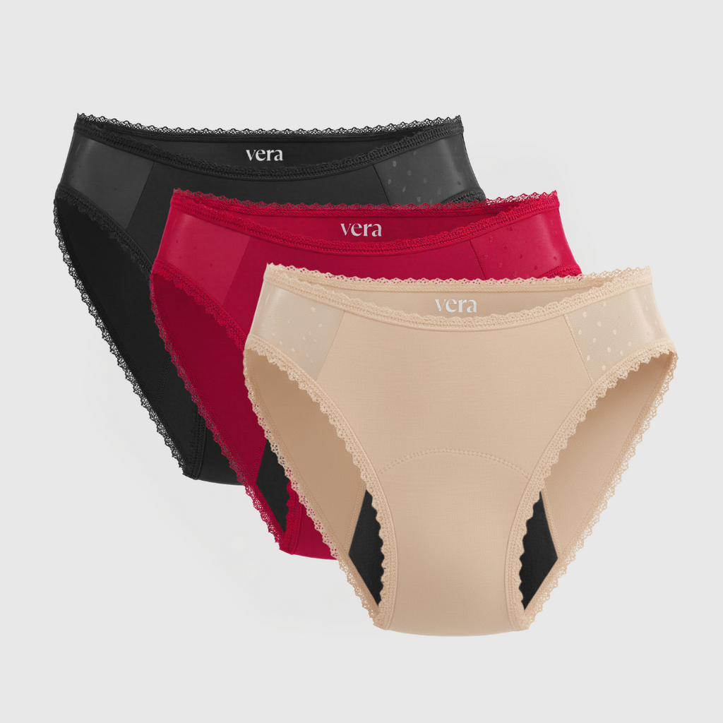Vera's Elegant Leakproof Briefs (3-Pack)
