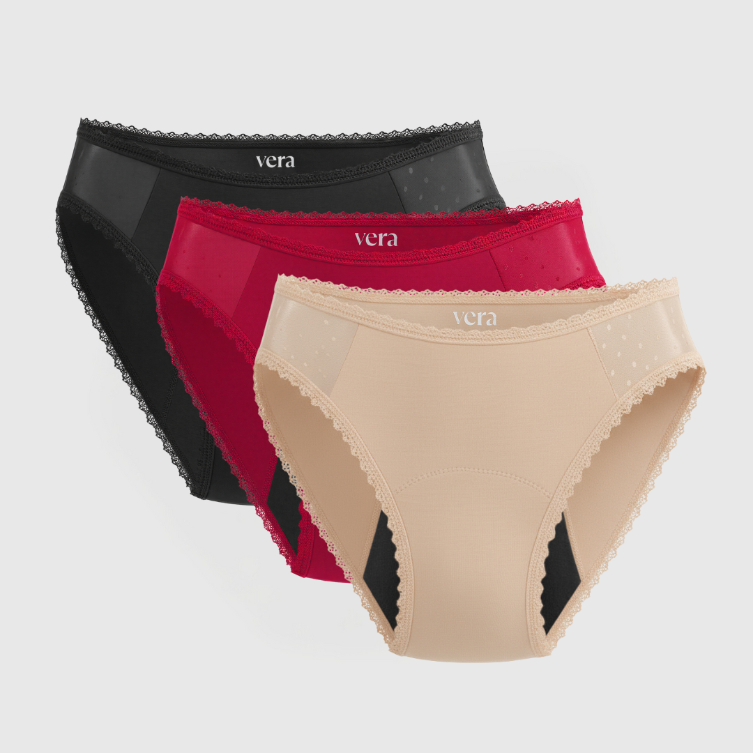 Vera's Elegant Leakproof Briefs (3-Pack)